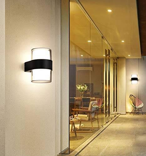 DOUBLE GLASS RD WALL LIGHT