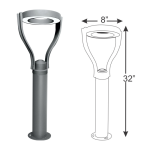WORLD CUP Series IL-1050 Round Bollard